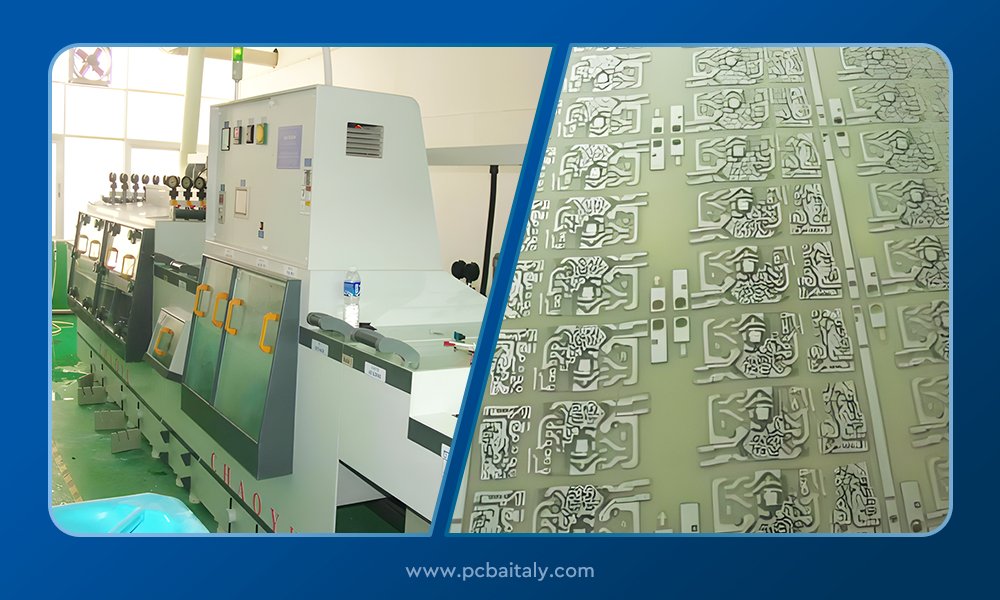 Macchina per l'incisione dei PCB e PCB finiti