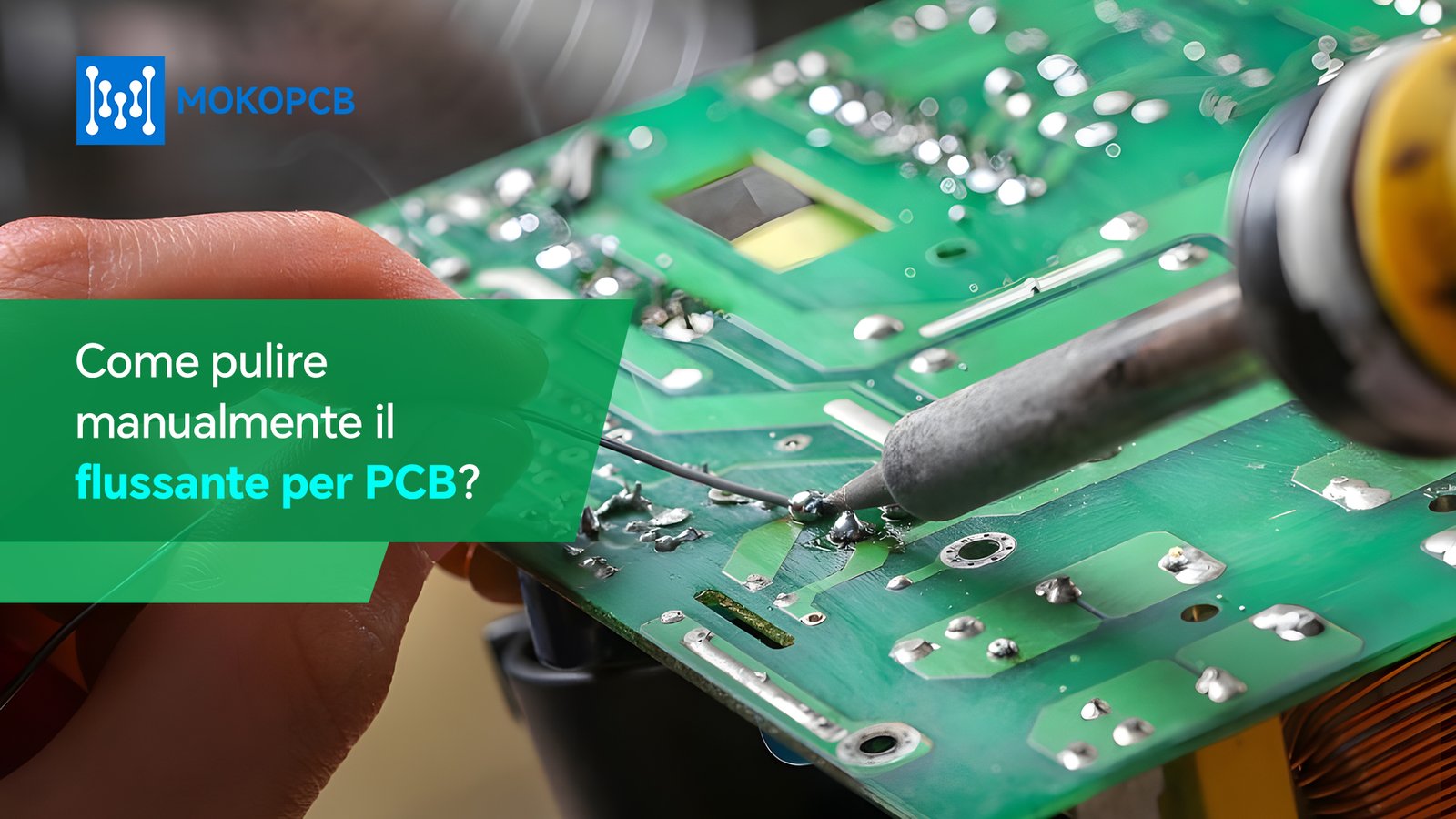 Come pulire manualmente il flussante per PCB?